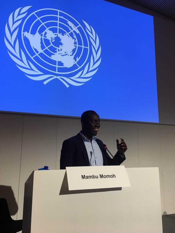 Mambu Momoh’s recent talk at UNICEF-UNFPA-WHO meeting